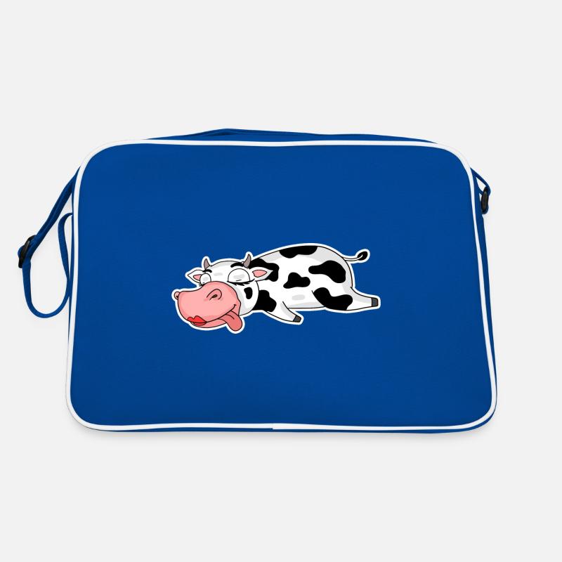 Kuh Dame Mädchen Retro Tasche