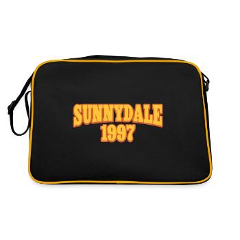 Sunnydale 1997 - Retro Tasche - Schwarz/Gold - Hinten