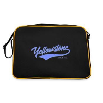 Yellowstone Swoosh Vintage - Retro Bag - black/gold - Back