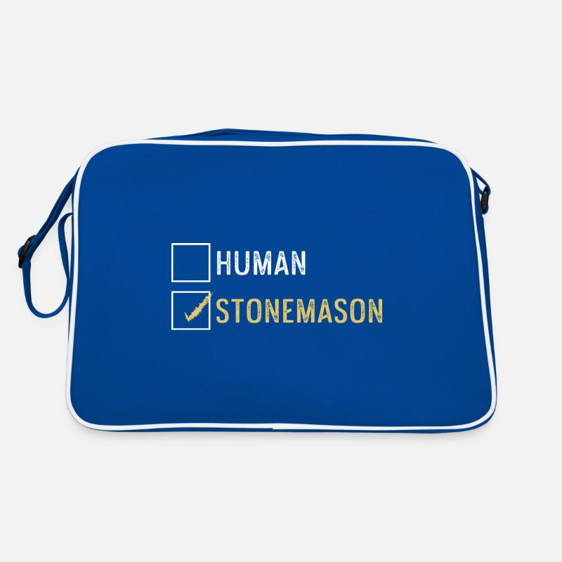Tailleur de pierre humain. Poison de charpentier Sac Retro