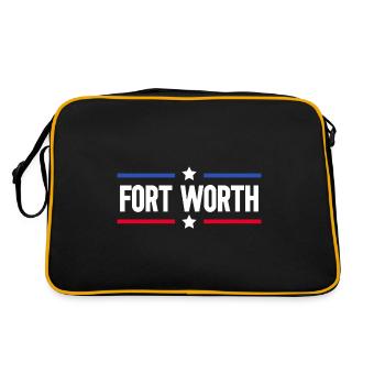Fort Worth - Retro Bag - black/gold - Back