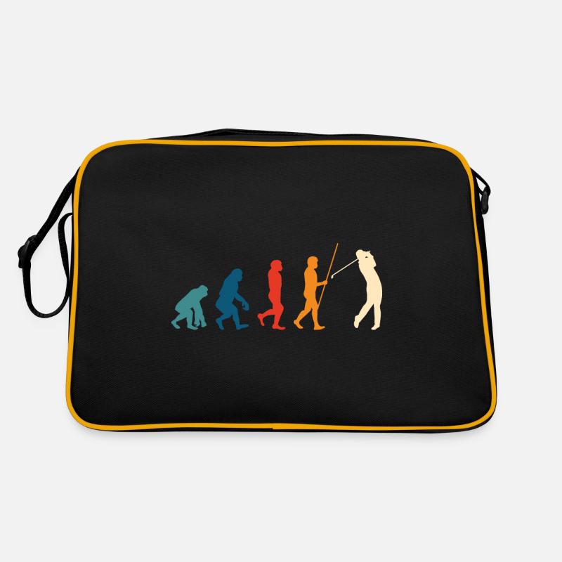 Golf Evolution Golfer Cadeau Clubs de golf - Sac Retro - noir/or