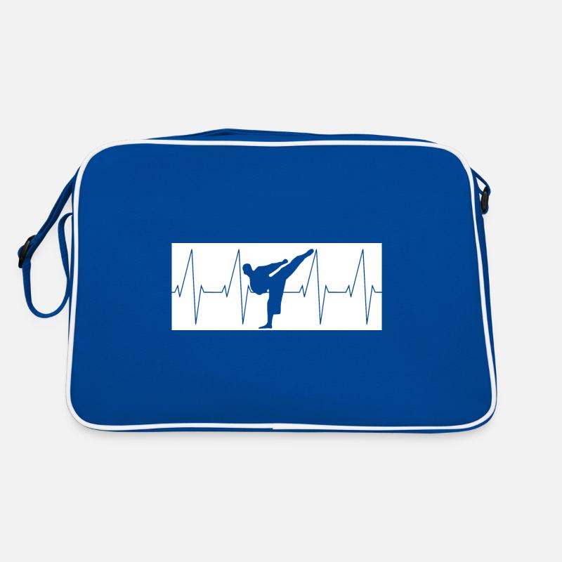 Herzschlag Karate Kickboxen MMA Retro Tasche