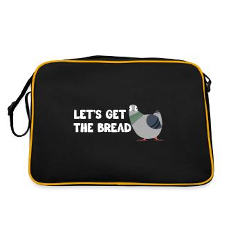 Conception de slogan de pigeon affamé pour colombophile - Sac Retro - noir/or - Dos