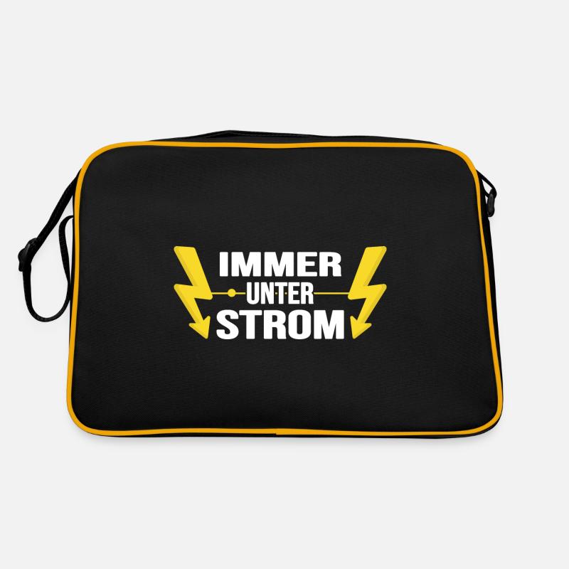 Elektriker Watt Volt Strom Elektromonteur Retro Tasche