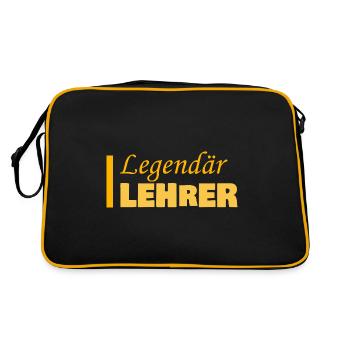 L’enseignement en tant que profession - Sac Retro - noir/or - Dos