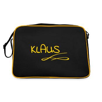 Klaus - Sac Retro - noir/or - Dos