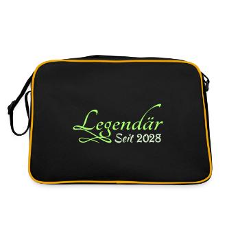 2028 - Sac Retro - noir/or - Dos