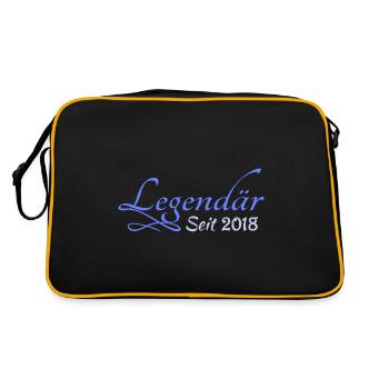 2018 2018 - Retro Bag - black/gold - Back