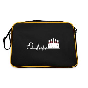 Bowling Bowling Lover Bowling Gift Idea Bo - Retro Bag - black/gold - Back