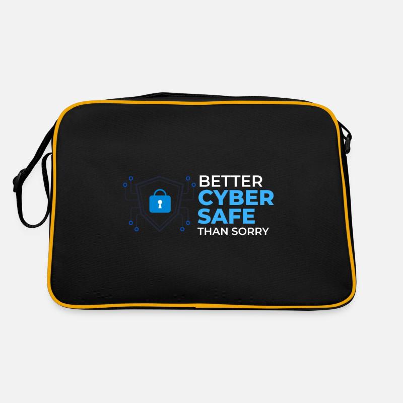Informations sur la cybersécurité Ordinateur Sicherheit Sac Retro