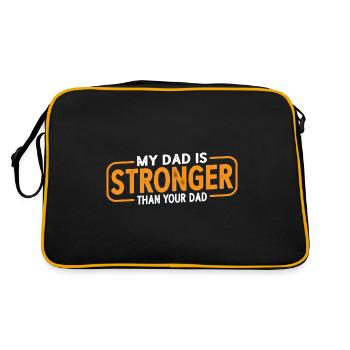 Mon père est plus fort que ton père 4 - Sac Retro - noir/or - Dos