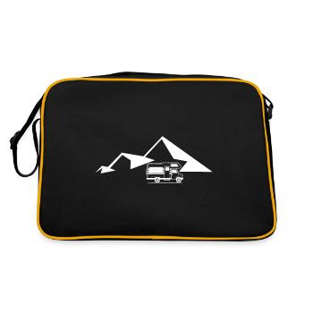 Montagne - Camping Van - (11) - Sac Retro - noir/or - Dos
