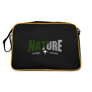 Panneau routier NATURE australie - Sac Retro - noir/or - Dos
