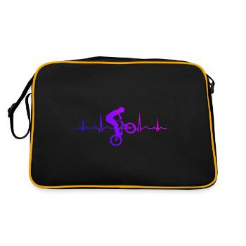 bmx cycling bmx bicycle ladies bmx boys - Retro Bag - black/gold - Back