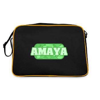 Biographie Amaya - Sac Retro - noir/or - Dos