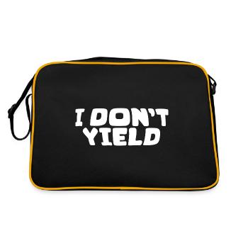 I Don't Yield - Retro Bag - black/gold - Back