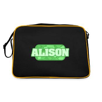 Cadeau pour Alison - Sac Retro - noir/or - Dos