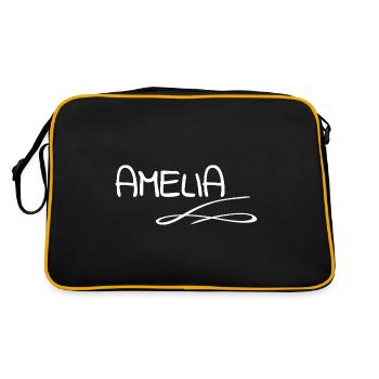 Amelia comme prénom - Sac Retro - noir/or - Dos
