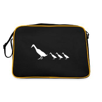 Duck Duck Squeaky Quak Laufente - Retro Bag - black/gold - Back
