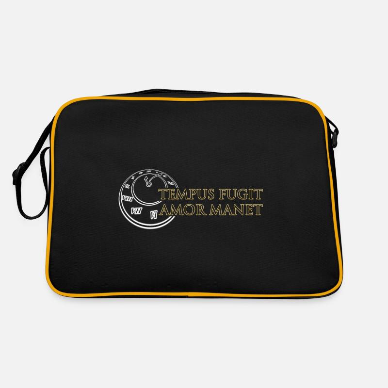 Tempus Fugit Amor Manet Temps Passe Amour Reste Sac Retro