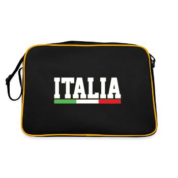 ITALIA Vacances Italy Drapeau italien - Sac Retro - noir/or - Dos
