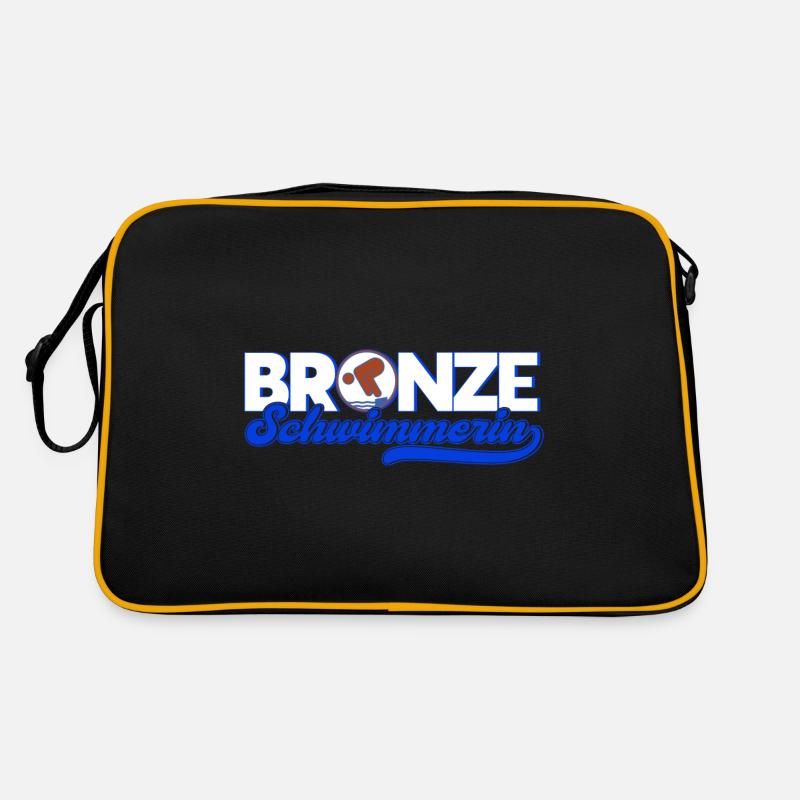 Schwimmprüfung Schwimmer Bronze Geschenk Retro Tasche