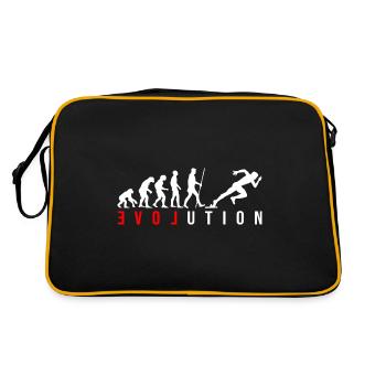 Sprinter Sprint Runner LOVE in red with Evolution - Retro Bag - black/gold - Back