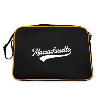 Massachusetts - Retro Bag - black/gold - Back