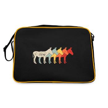 Mule d’âne - Sac Retro - noir/or - Dos