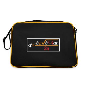 Quadratic Formula For Math Class 8 - Retro Bag - black/gold - Back