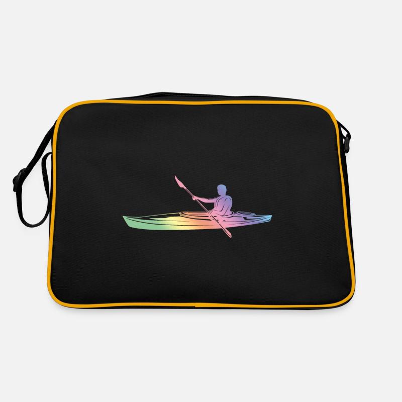 Rudern Silhouette Retro Tasche