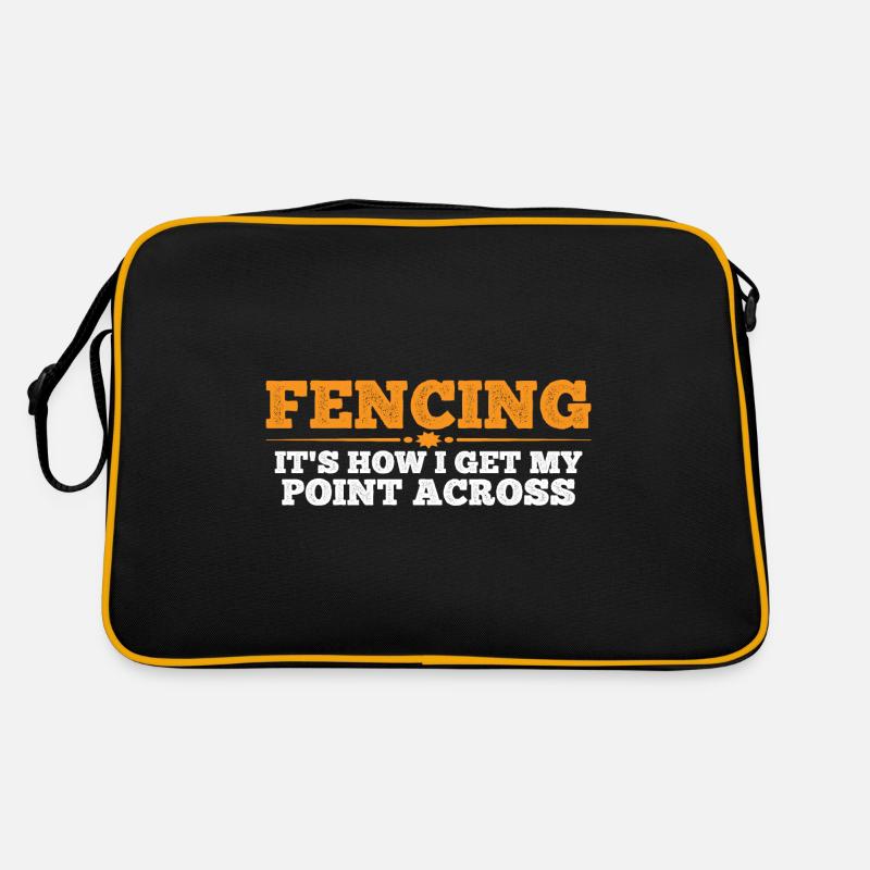 Fencing, It's How I Get My Point Across 4 Retro Bag