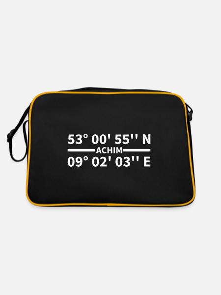 Coordonnées Achim - Sac Retro - noir/or - Dos
