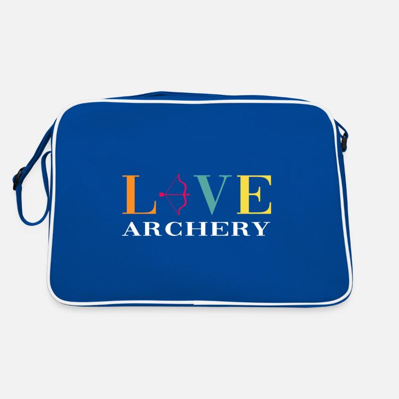 Archery Bogenschütze Pfeil und Bogen Zielscheibe Retro Tasche