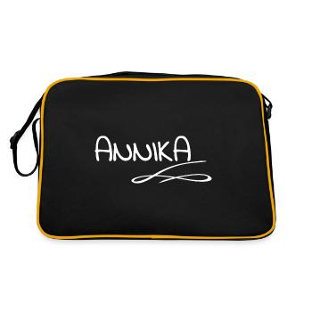 Cadeau pour Annika - Sac Retro - noir/or - Dos