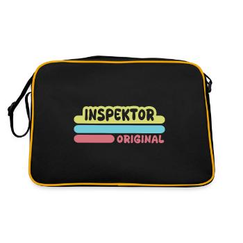 Cadeau pour inspecteur - Sac Retro - noir/or - Dos