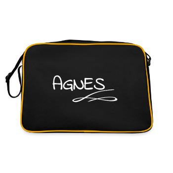 Gift for Agnes - Retro Bag - black/gold - Back