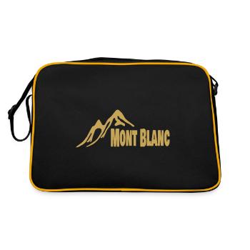 Massif du Mont Blanc - Sac Retro - noir/or - Dos