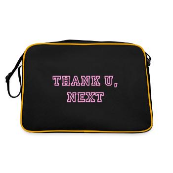 Phrase Merci, prochaine Ariana rose Vintage - Sac Retro - noir/or - Dos