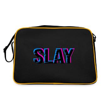 Slay - Retro Bag - black/gold - Back