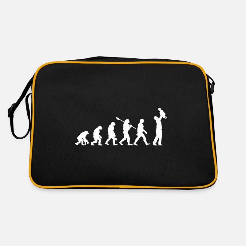 Évolution Du Singe Au Papa Cadeau Sac Retro