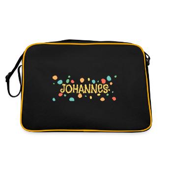 Johannes - Retro Bag - black/gold - Back