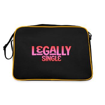 Legally Single 4 - Retro Tasche - Schwarz/Gold - Hinten