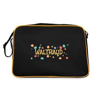 Waltraud - Sac Retro - noir/or - Dos