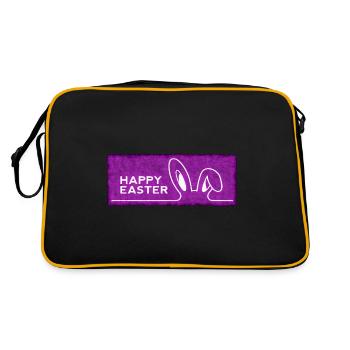 Happy Easter with Easter - Retro Bag - black/gold - Back