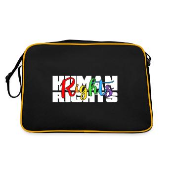Human rights Rainbow for All - Retro Bag - black/gold - Back
