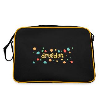 Dresden - Retro Bag - black/gold - Back