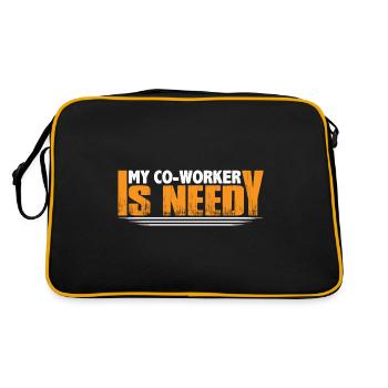 My Co-worker Is Needy 8 - Retro Bag - black/gold - Back