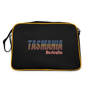 TASMANIA - AUSTRALIA - Retro Bag - black/gold - Back